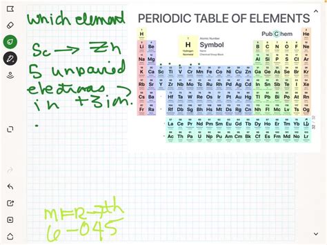 unpaired electrons in sc